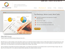 Tablet Screenshot of eliteseogroup.com